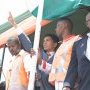 :12h25 : arrivée d'Andry Rajoelina place du 13 mai